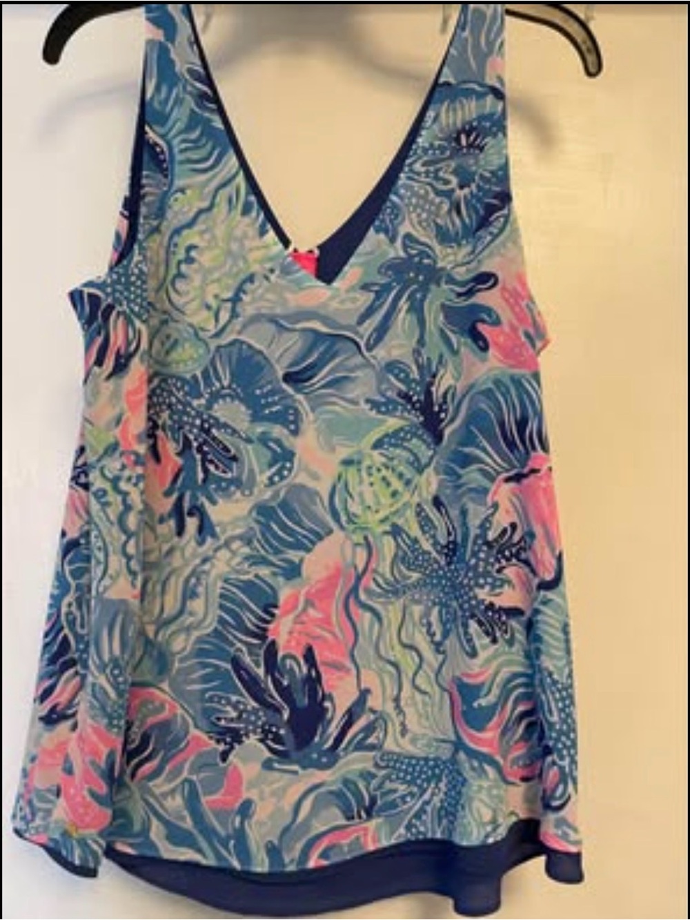 Lilly Pulitzer Florin Sleeveless V Neck Sleeveless Tank Size Medium